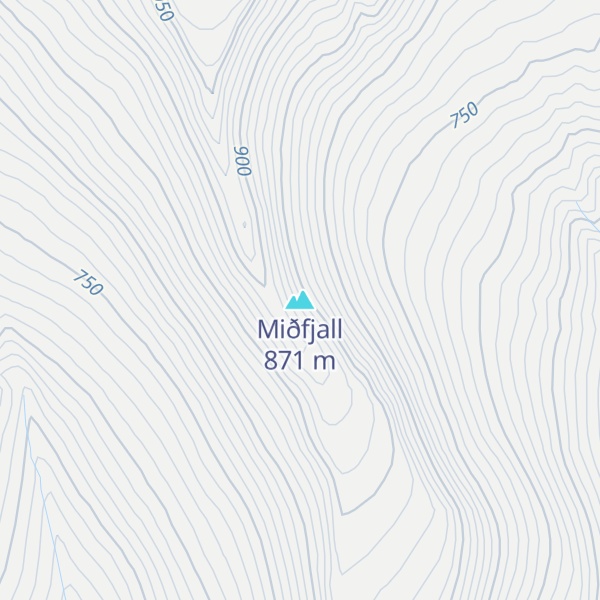 Map of Miðfjall