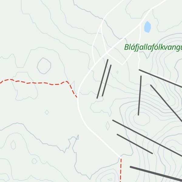 Map of Breiðabliksskálinn