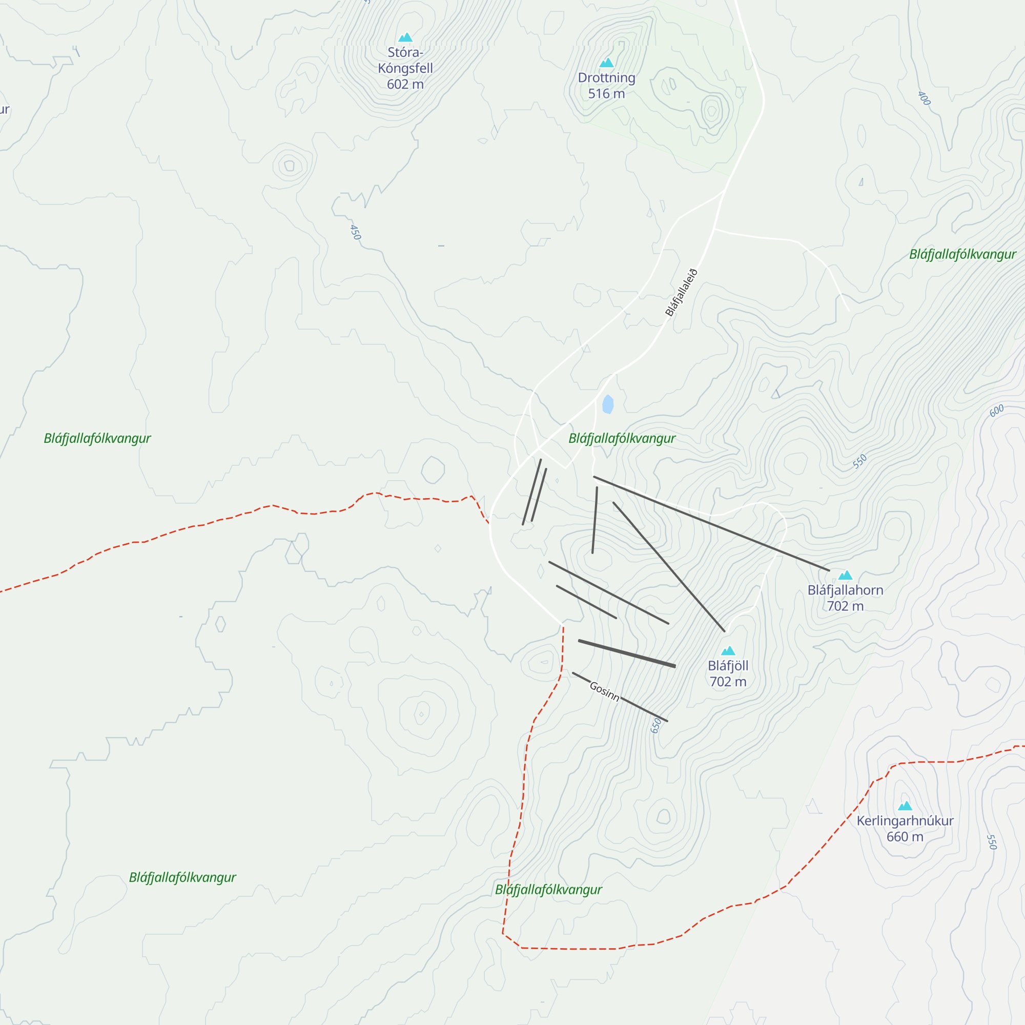 Breiðabliksskálinn map