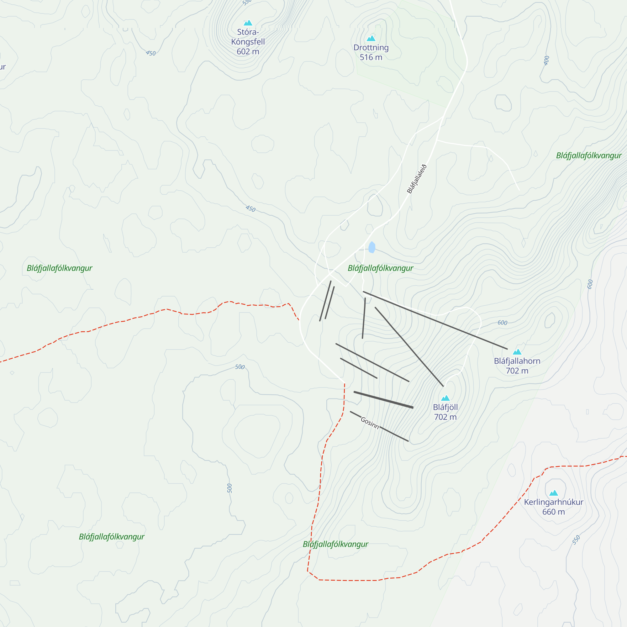 Breiðabliksskálinn map