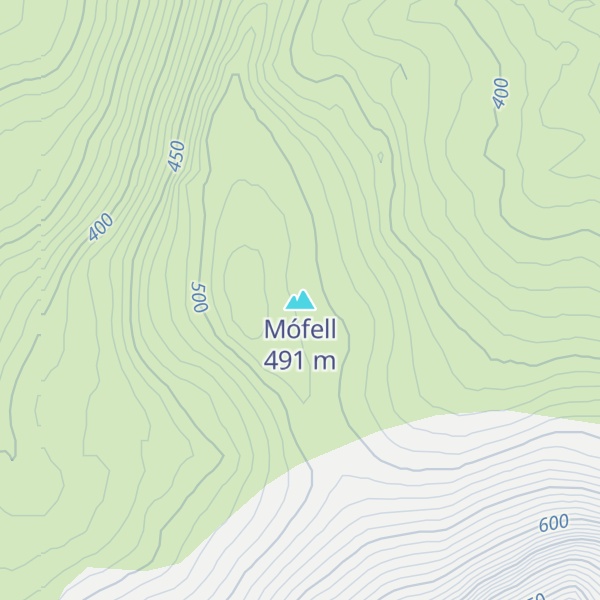 Map of Mófell