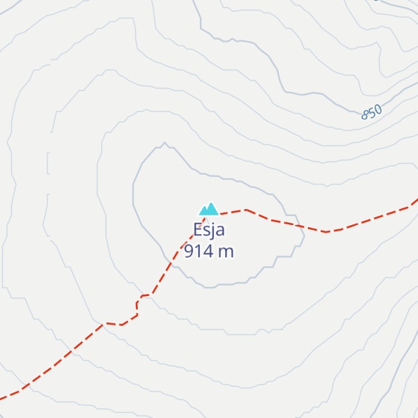 Map of Esja