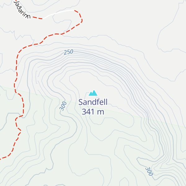 Map of Sandfell