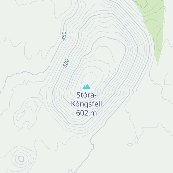 Map of Stóra-Kóngsfell