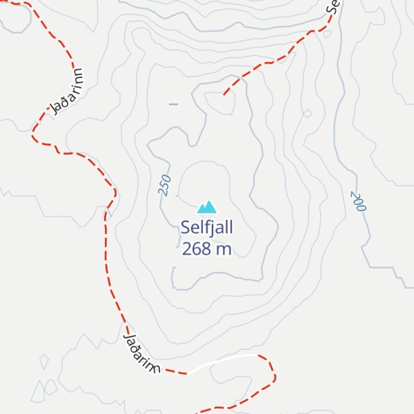 Map of Selfjall