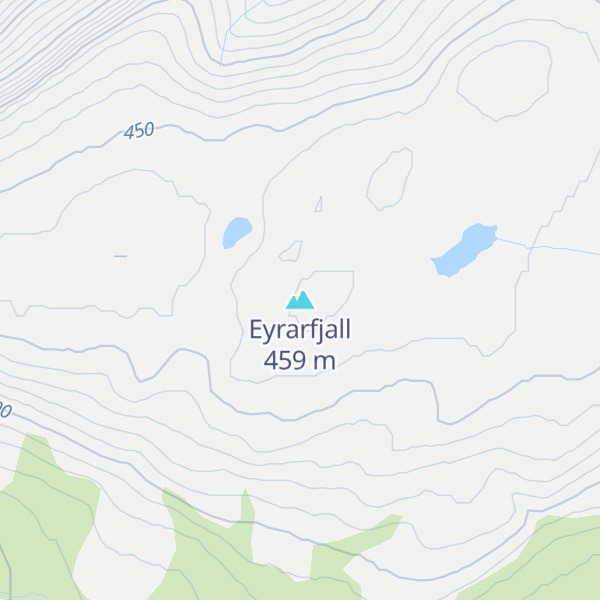 Map of Eyrarfjall