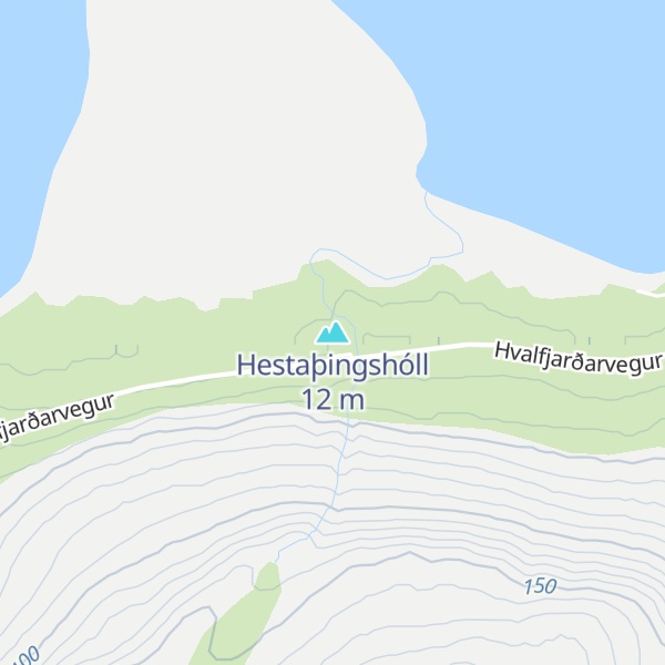 Map of Hestaþingshóll