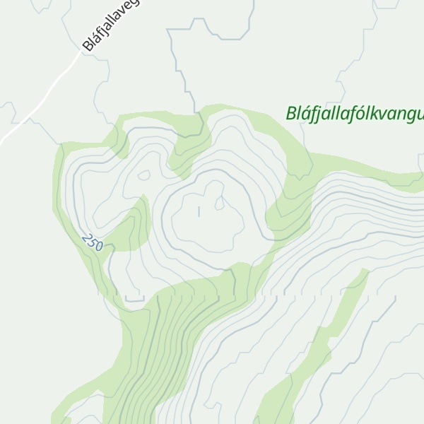 Map of Kristjánsdalahorn
