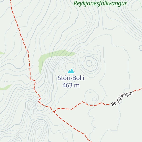 Map of Stóri-Bolli