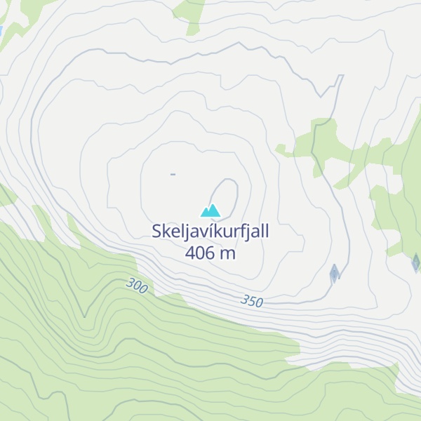 Map of Skeljavíkurfjall