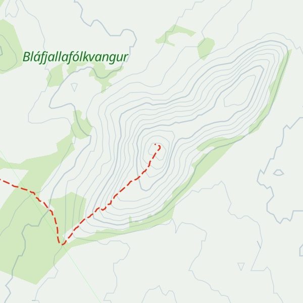 Map of Húsfell