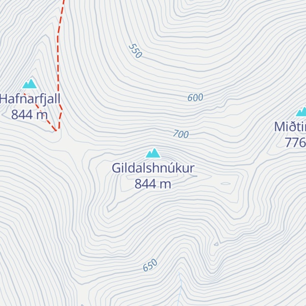 Map of Gildalshnúkur