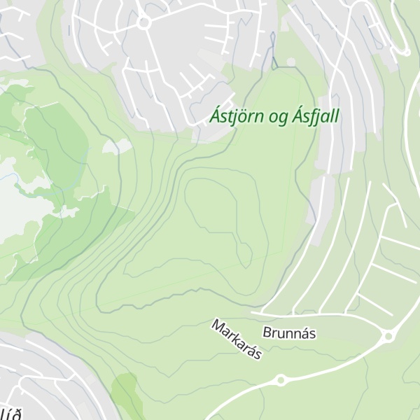 Map of Ásfjall