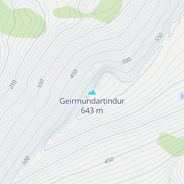 Map of Geirmundartindur