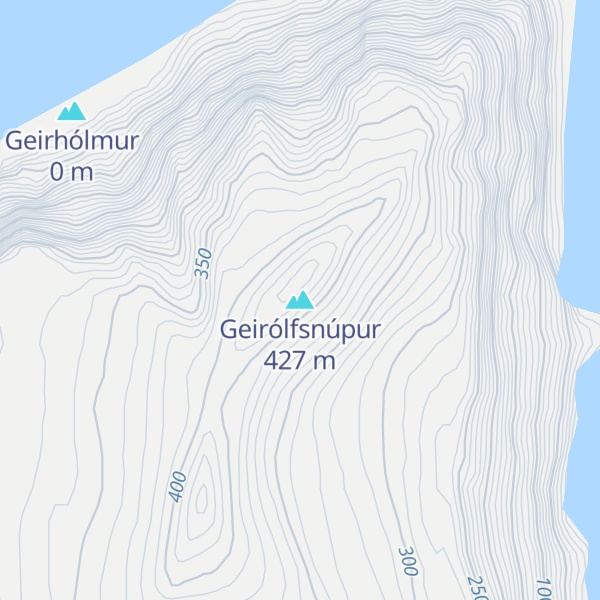 Map of Geirólfsnúpur