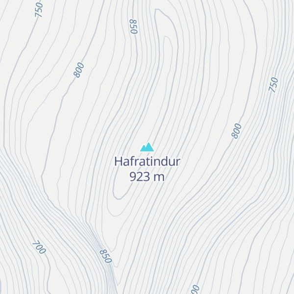 Map of Hafratindur