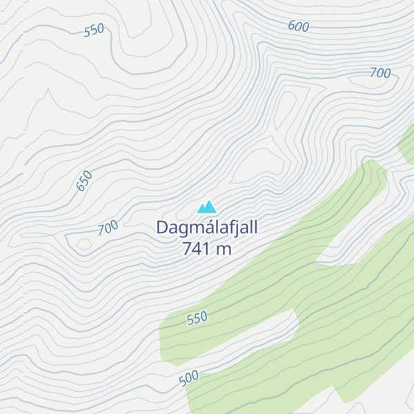 Map of Dagmálafjall