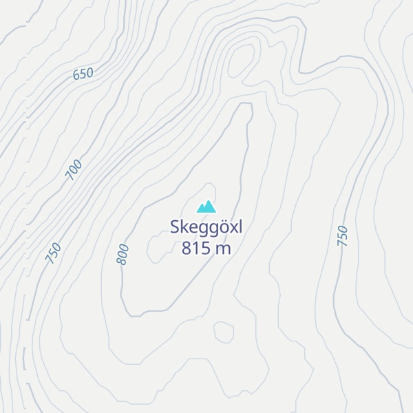 Map of Skeggöxl