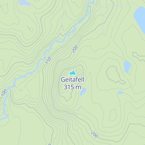 Map of Geitafell