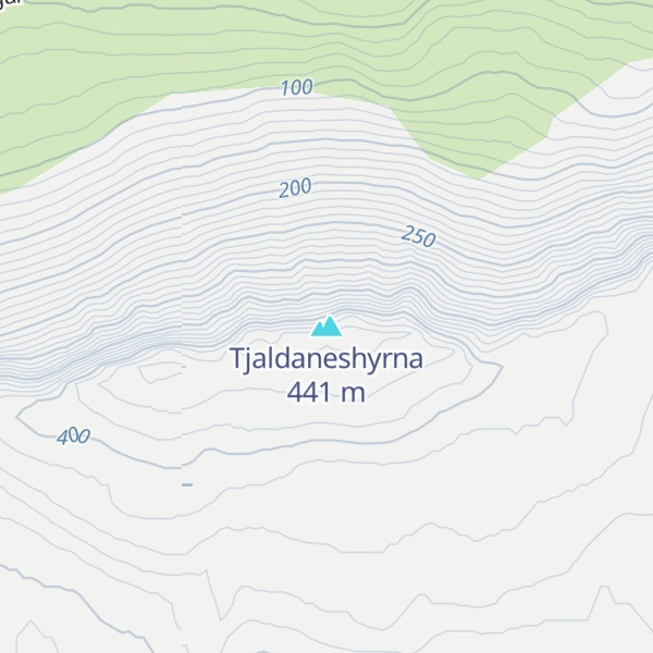 Map of Tjaldaneshyrna