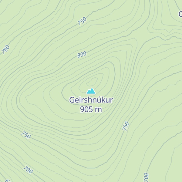Map of Geirshnúkur