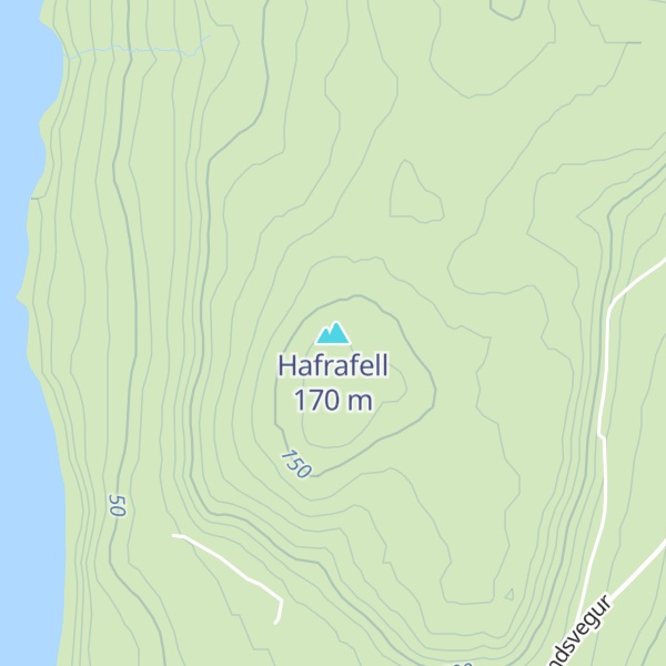 Map of Hafrafell