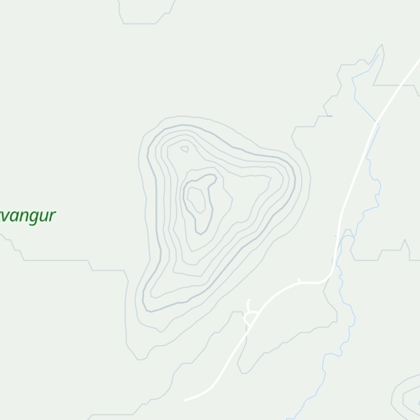 Map of Bæjarfell
