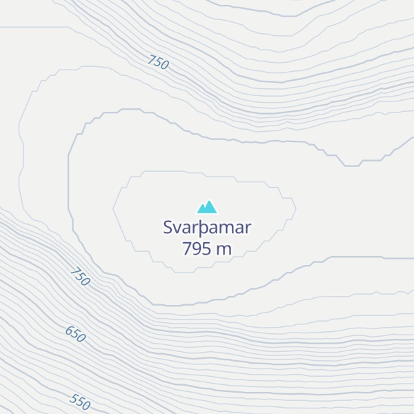 Map of Svarþamar
