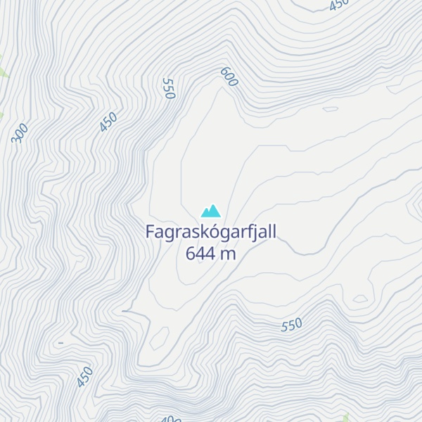 Map of Fagraskógarfjall