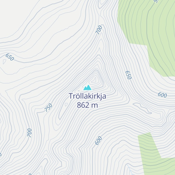 Map of Tröllakirkja
