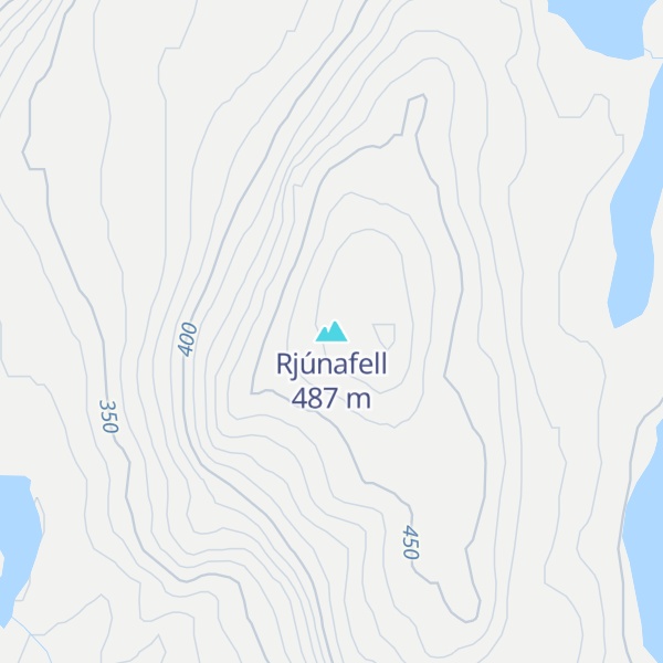 Map of Rjúnafell