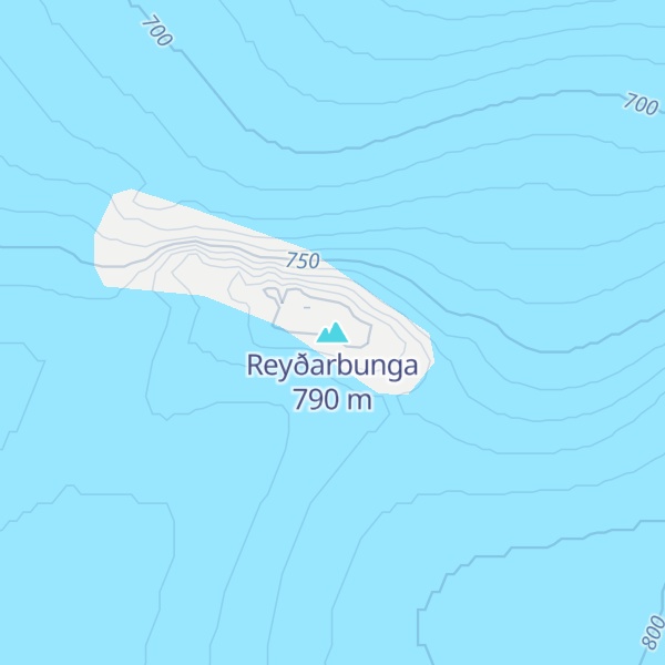 Map of Reyðarbunga