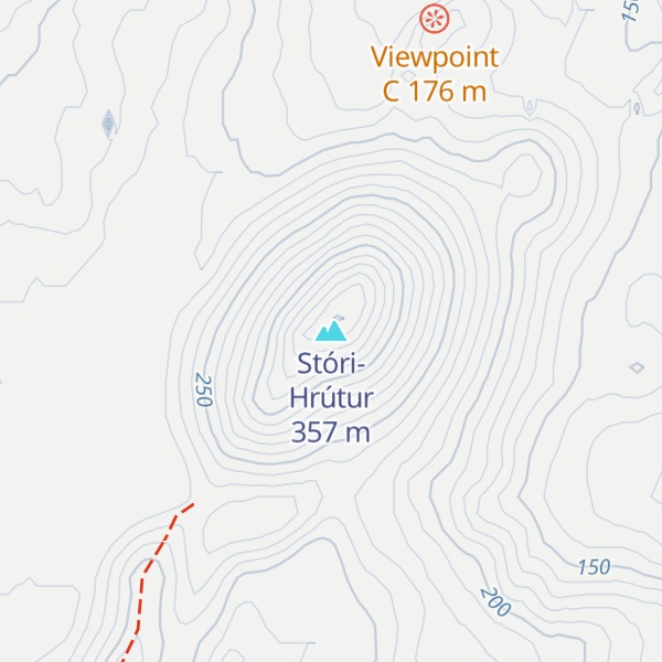Map of Stóri-Hrútur