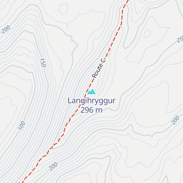 Map of Langihryggur