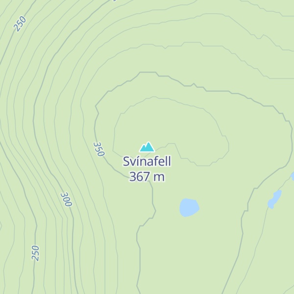 Map of Svínafell