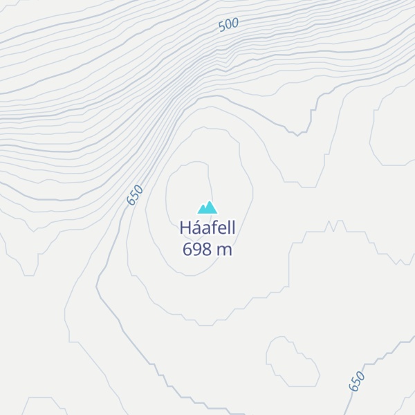 Map of Háafell