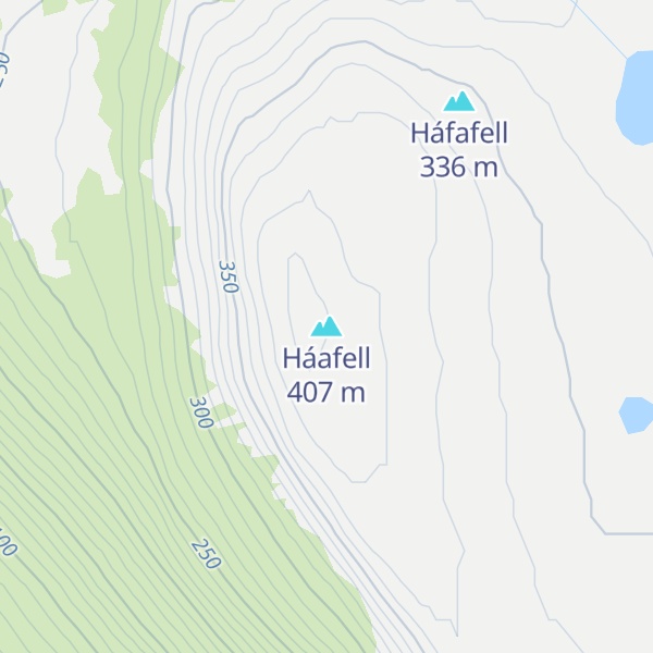 Map of Háafell