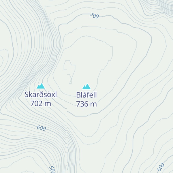 Map of Bláfell