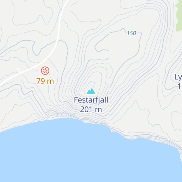 Map of Festarfjall
