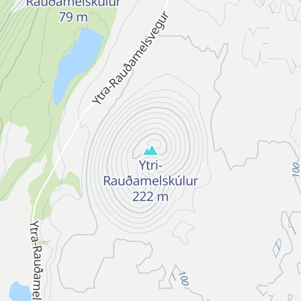 Map of Ytri-Rauðamelskúlur