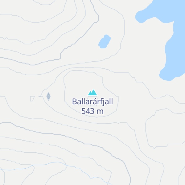 Map of Ballarárfjall