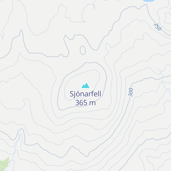 Map of Sjónarfell