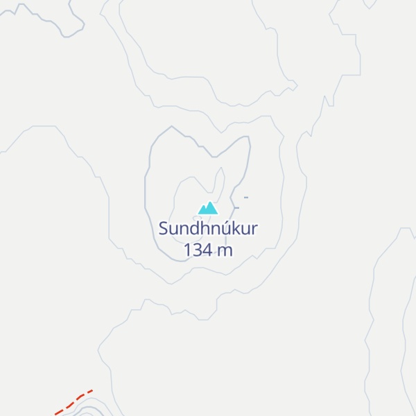 Map of Sundhnúkur