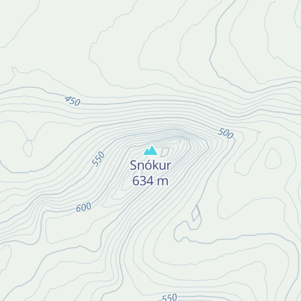 Map of Snókur
