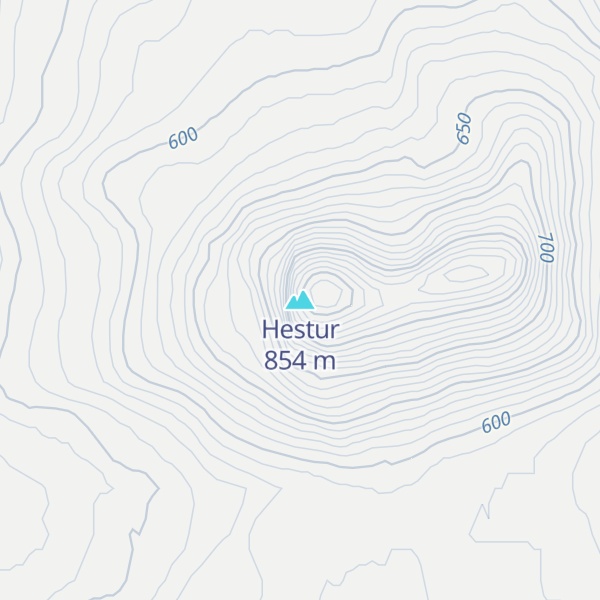 Map of Hestur