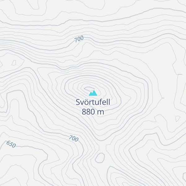 Map of Svörtufell