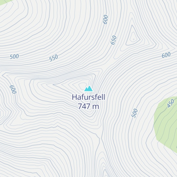 Map of Hafursfell
