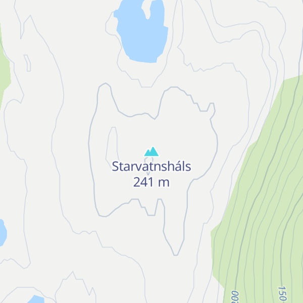 Map of Starvatnsháls