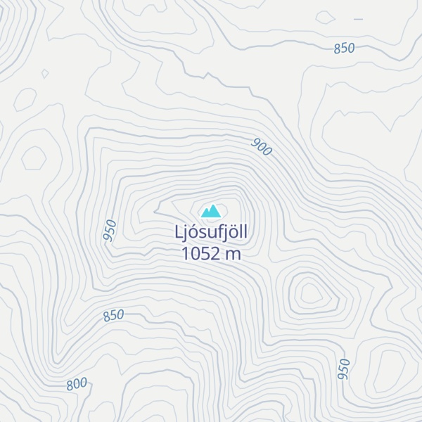 Map of Ljósufjöll