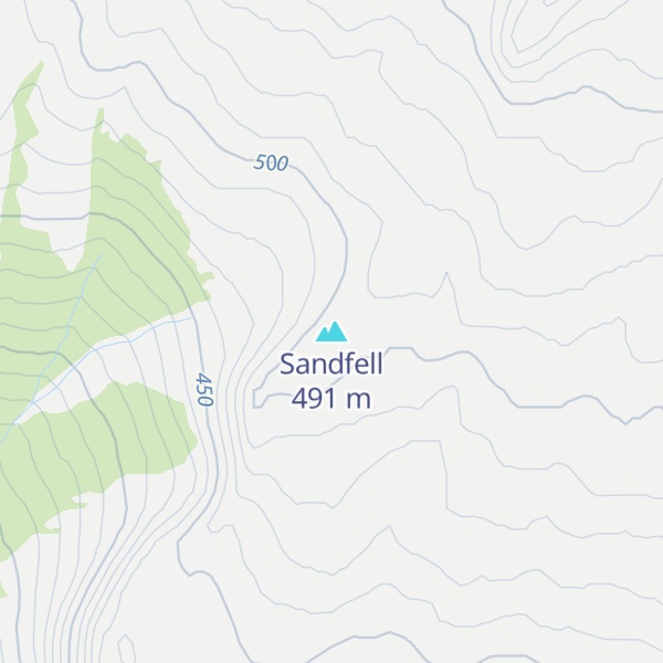 Map of Sandfell